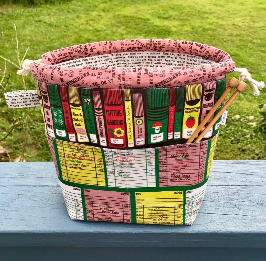 Book Lover's Project Bag - Knitting and crochet project bag