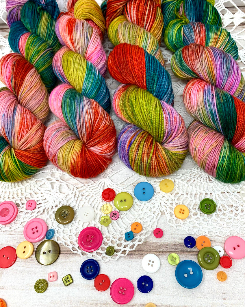 Button Jar - Hand dyed yarn