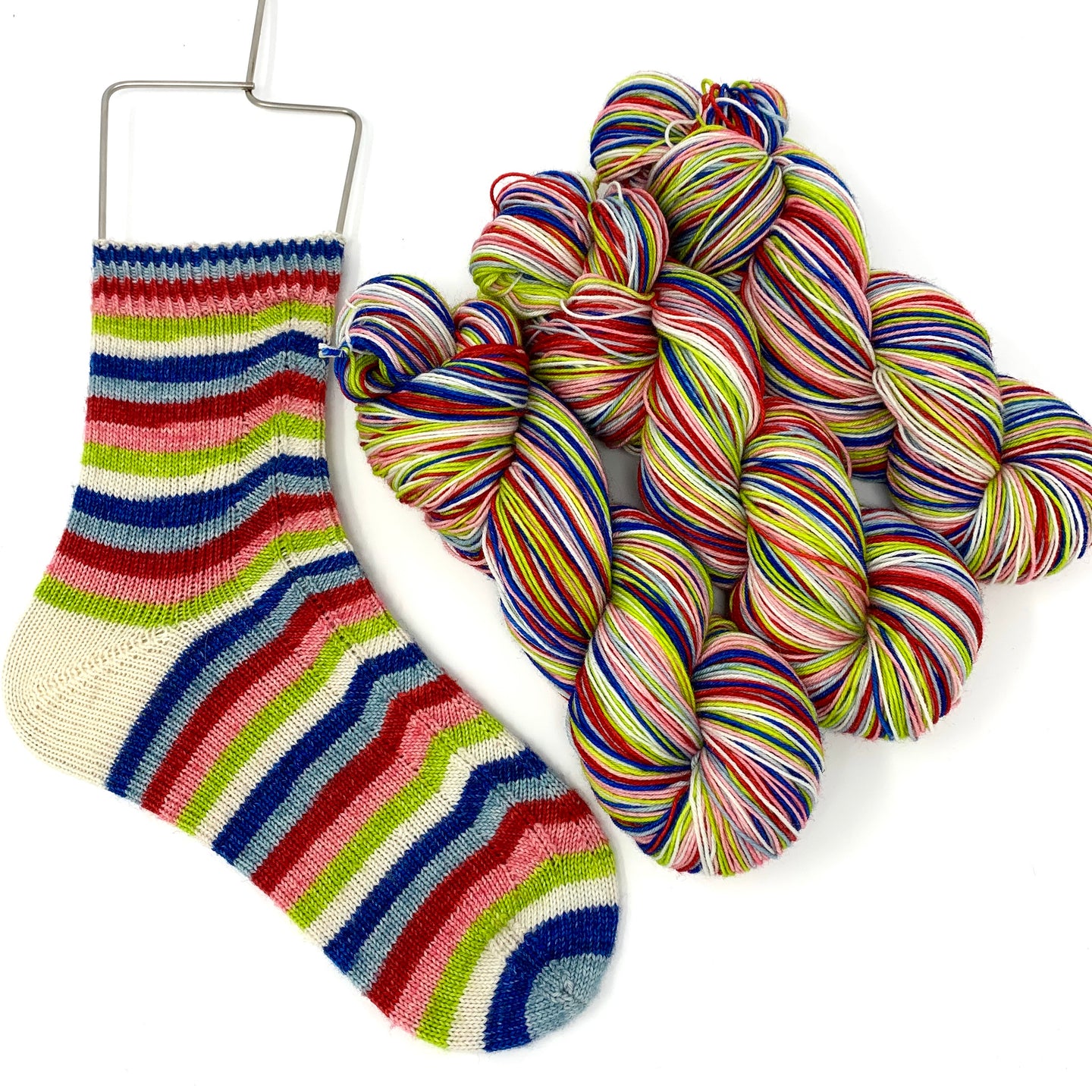 Christmas Lane - self striping sock yarn. – Colour Redefined